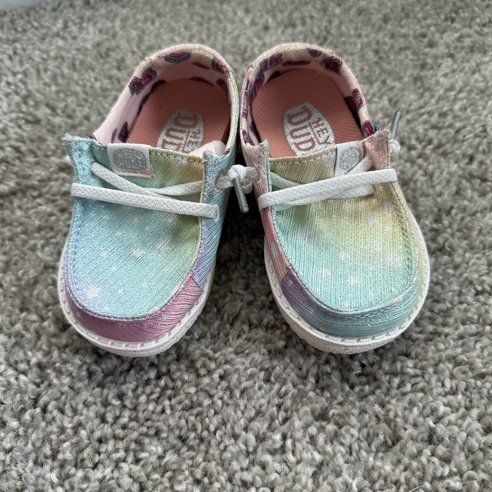 Hey Dude Kids' Rainbow Moccasins
